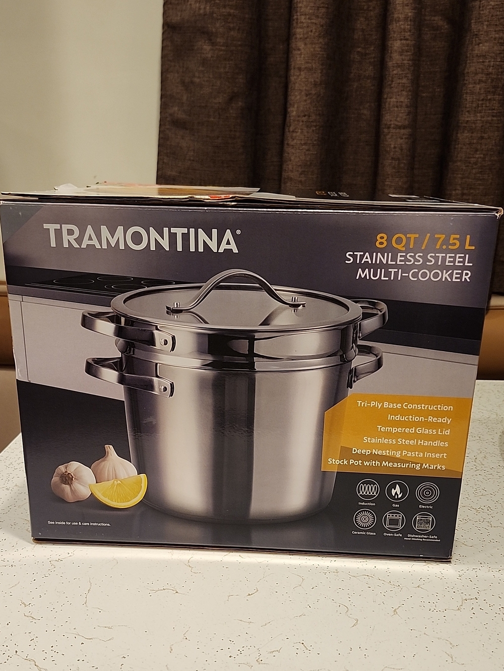 Tramontina 8 QT Stainless Steel Multi-Cooker - Silver